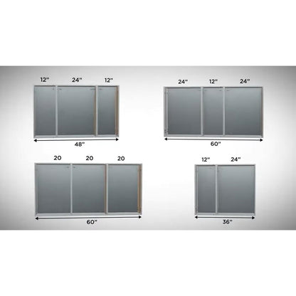 Krugg Reflections Plaza 15" x 30" Single Left Opening Rectangular Recessed/Surface-Mount Medicine Cabinet Mirror With Two Adjustable Shelves