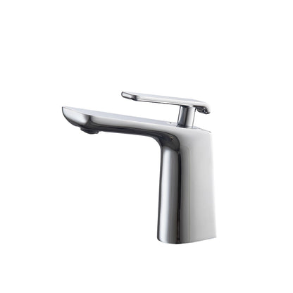 KubeBath Aqua Adatto 7" Single Hole Polished Chrome Bathroom Faucet