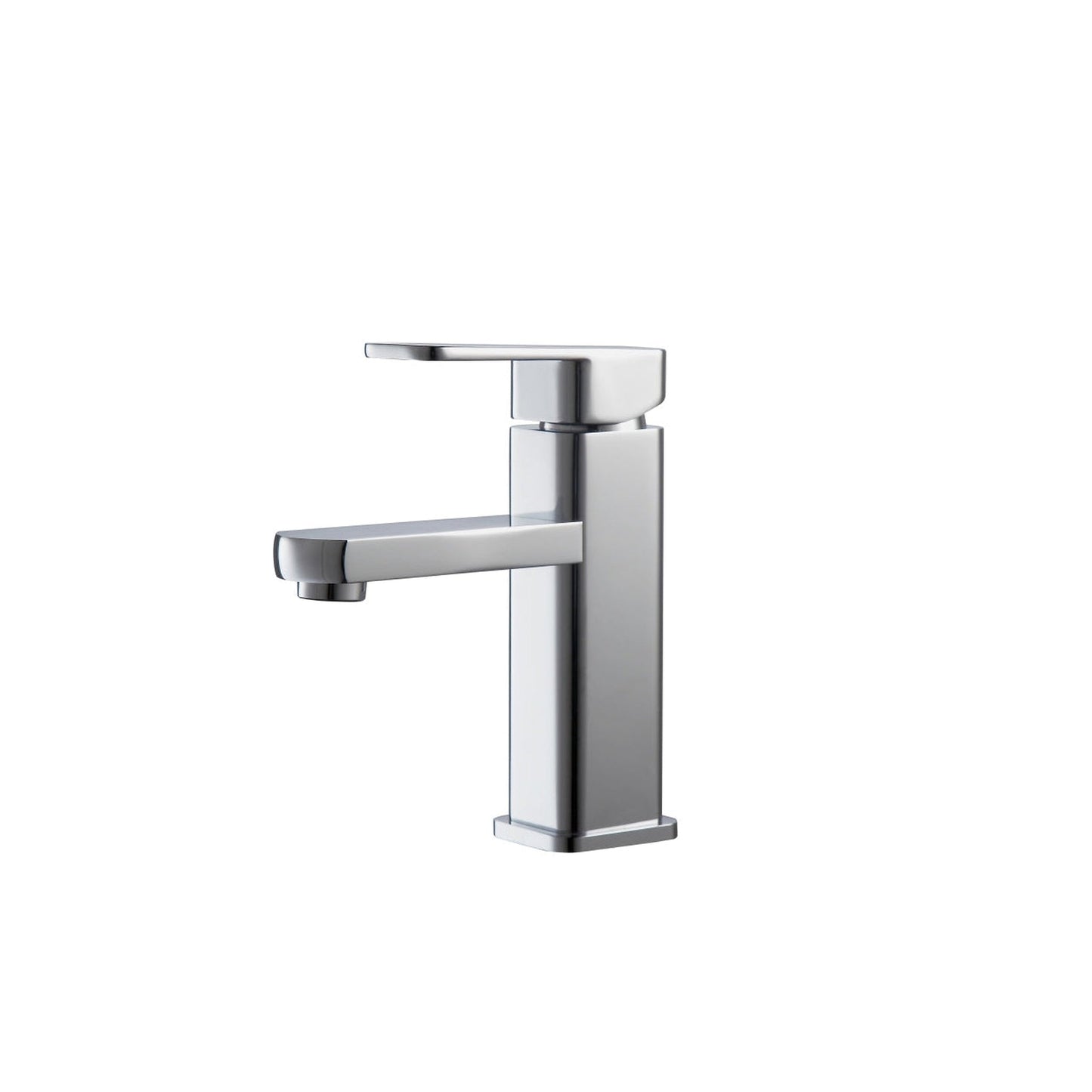 KubeBath Aqua Soho 7" Single Hole Polished Chrome Mount Bathroom Faucet