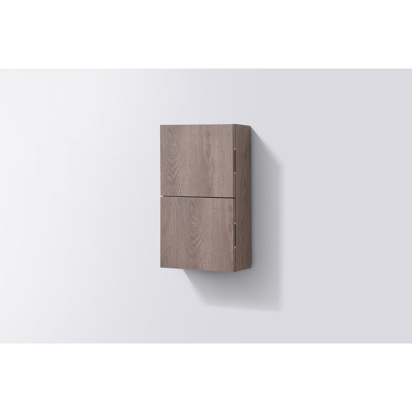 KubeBath Bliss 14"x 24" Butternut Wood Veneer Linen Side Cabinet With Two Storage Areas