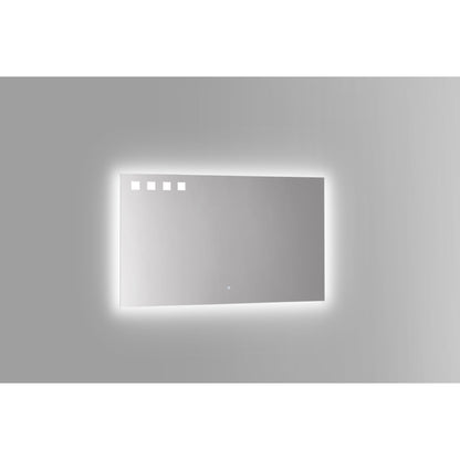 KubeBath Pixel 48" x 28" Wall Mounted Bathroom Vanity LED Mirror