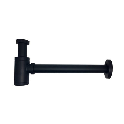 KubeBath Space Saving P-Trap in Matte Black