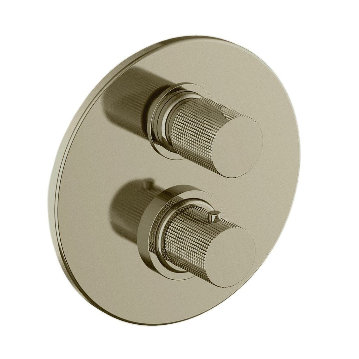 LaToscana Alessandra Brushed Nickel Thermostatic Trim With 3/4" Ceramic Disc Volume Control