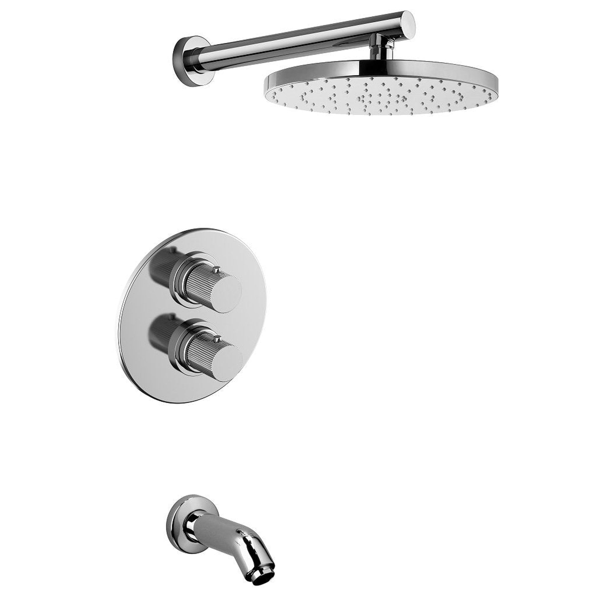 LaToscana Alessandra Chrome Thermostatic Tub & Shower Kit