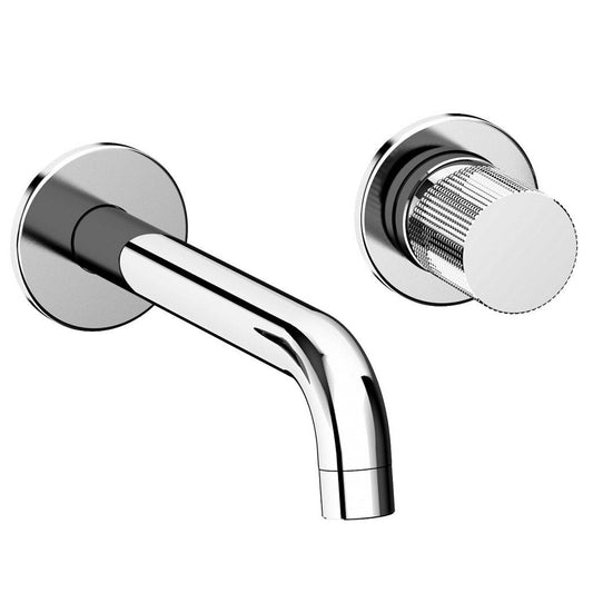 LaToscana Alessandra Chrome Wall-Mounted Single Control Lavatory Faucet With Grip Handle