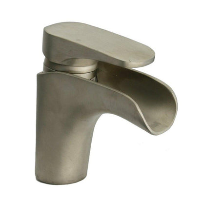 LaToscana E-Commerce Brushed Nickel Dax Waterfall Single Control Vessel Faucet