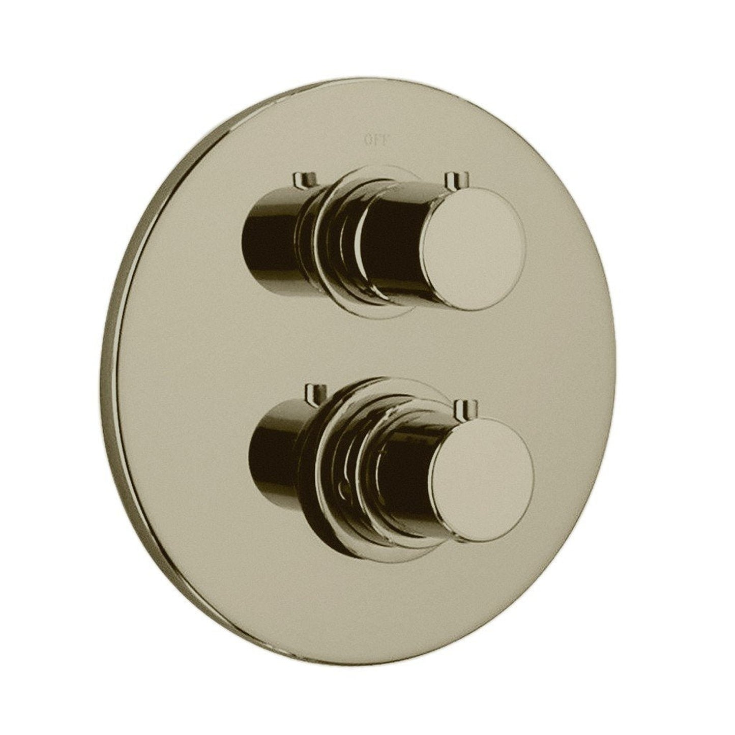 LaToscana Elba Brushed Nickel Thermostatic Trim With 3/4" Ceramic Disc Volume Control