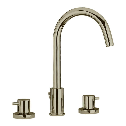 LaToscana Elba Brushed Nickel Widespread Lavatory Faucet With Lever Handles