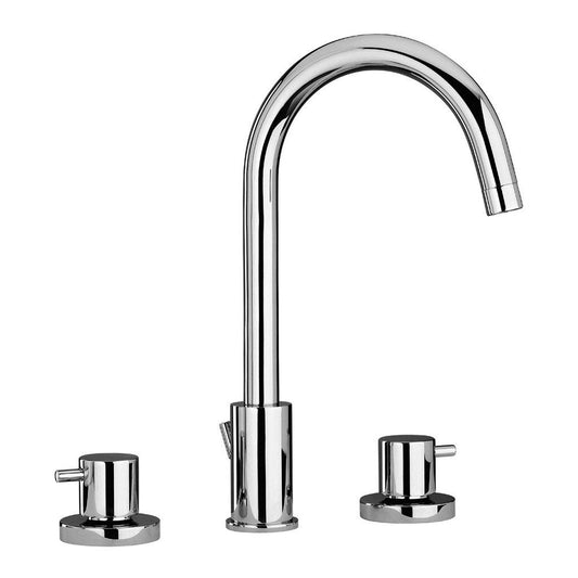 LaToscana Elba Chrome Widespread Lavatory Faucet With Lever Handles