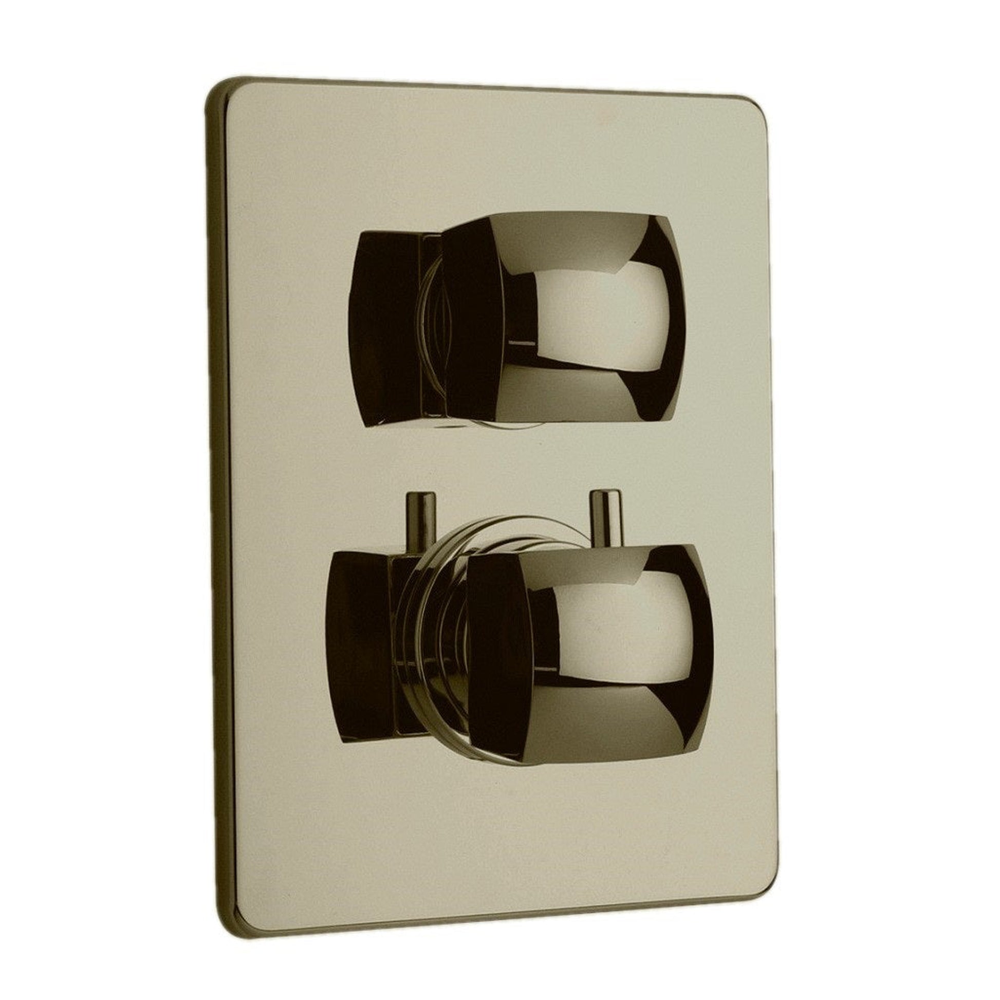 LaToscana Lady Brushed Nickel Thermostatic Trim With 3/4" Ceramic Disc Volume Control