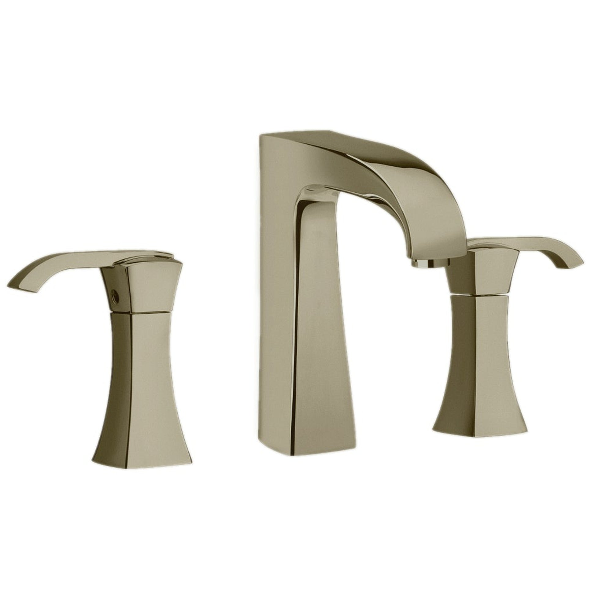 LaToscana Lady Brushed Nickel Widespread Lavatory Faucet With Lever Handles