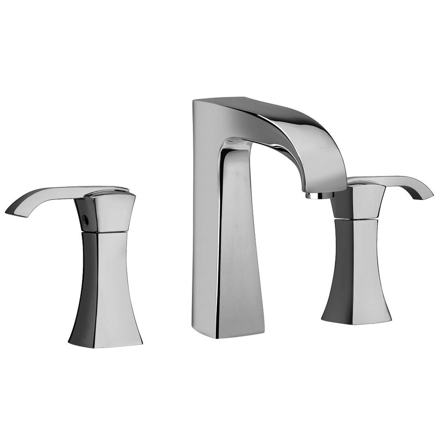 LaToscana Lady Chrome Widespread Lavatory Faucet With Lever Handles