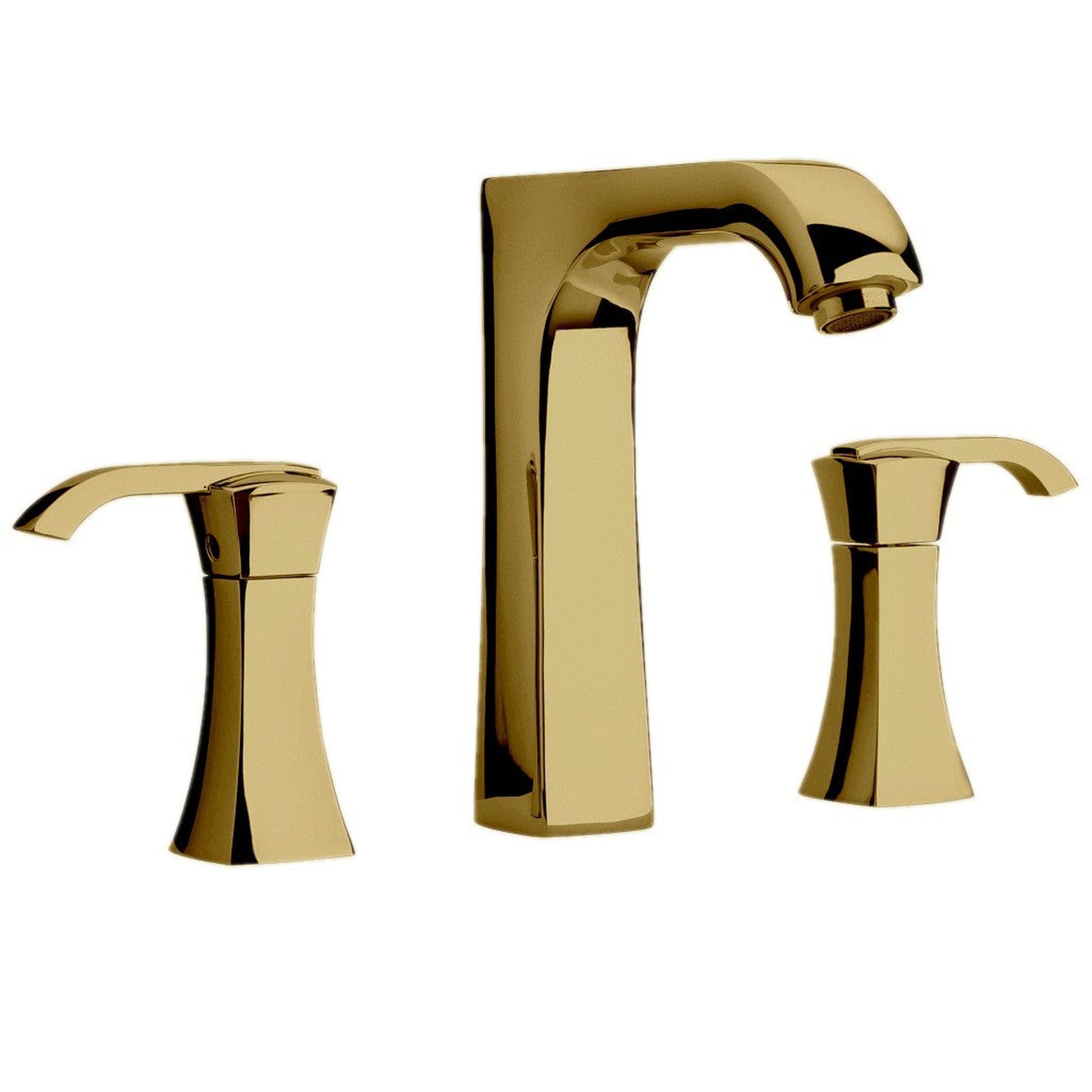 LaToscana Lady Matt Gold Roman Tub Faucet With Lever Handles