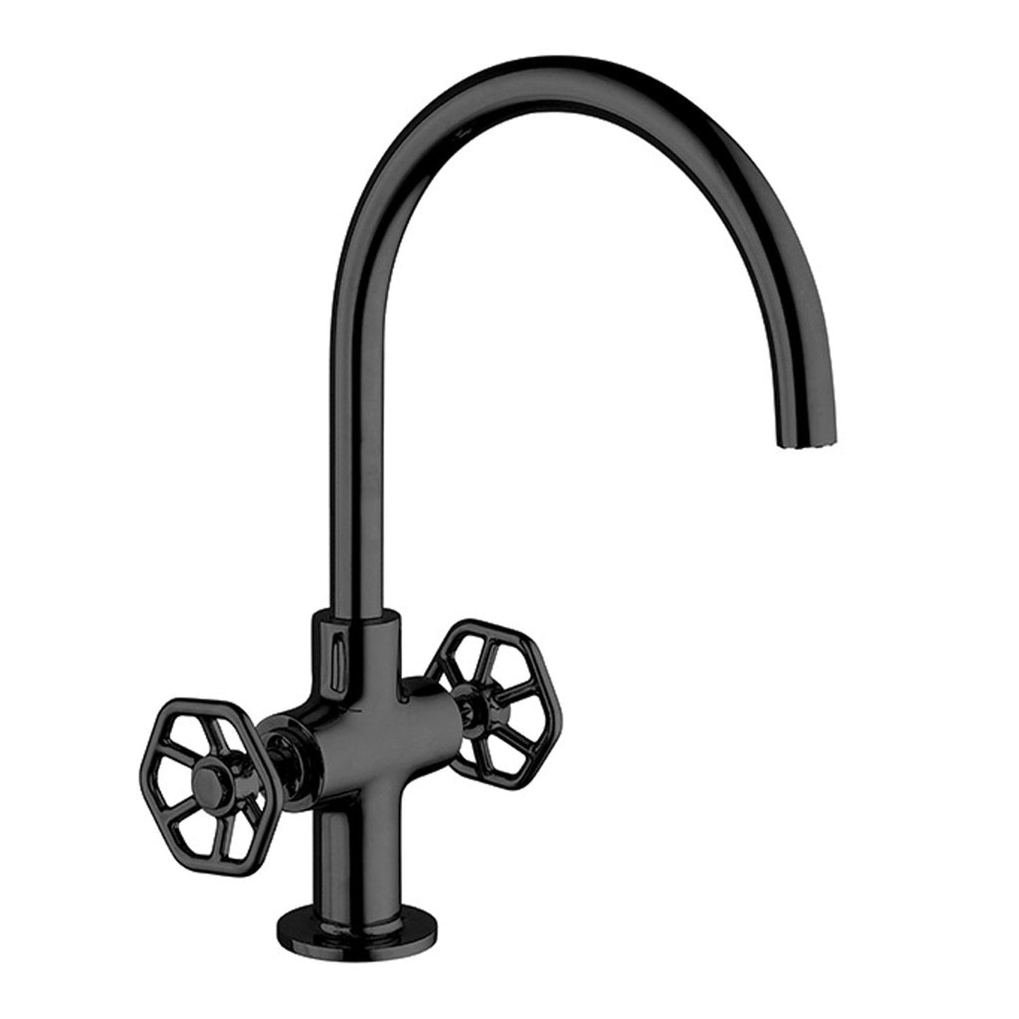 LaToscana Lucia Single Hole Lavatory Faucet With Wheel Handles