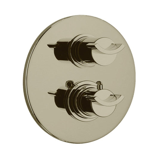 LaToscana Morgana Brushed Nickel Thermostatic Trim With 3/4" Ceramic Disc Volume Control