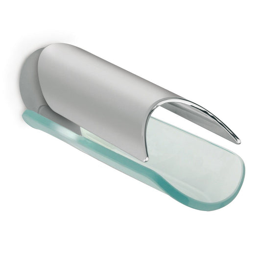 LaToscana Morgana Chrome Wall-Mounted Tub Faucet With Glass Spout