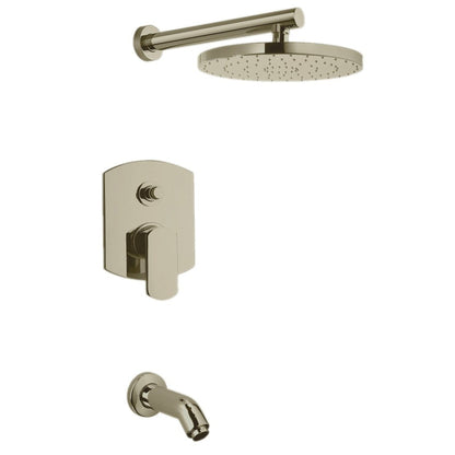 LaToscana Novello Brushed Nickel Pressure Balance Tub & Shower Kit