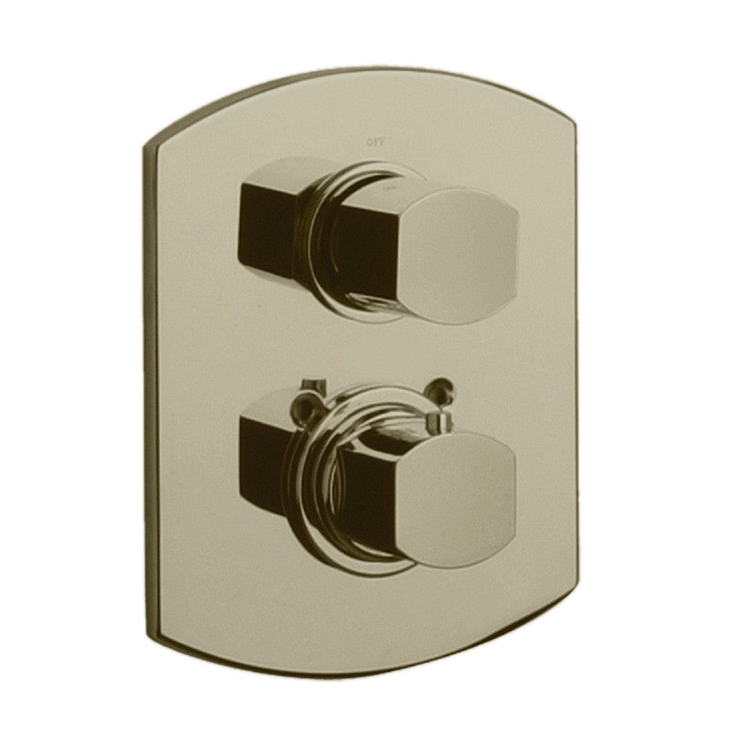 LaToscana Novello Brushed Nickel Thermostatic Trim With 2-Way Diverter Volume Control