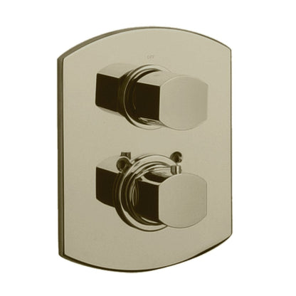 LaToscana Novello Brushed Nickel Thermostatic Trim With 2-Way Diverter Volume Control