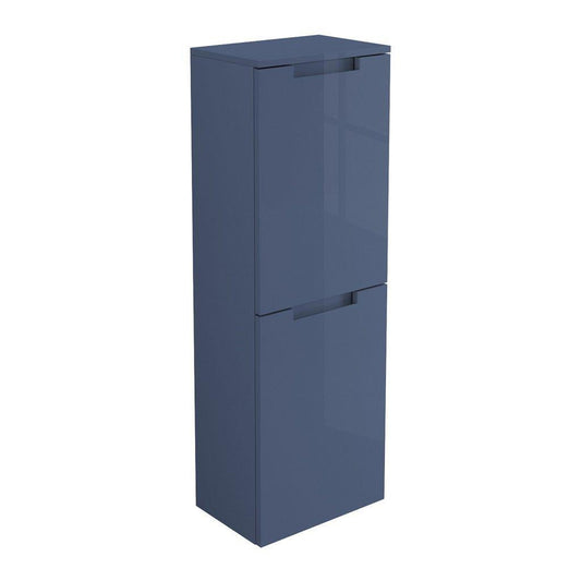 LaToscana Oasi 14" x 42" Blue Distante Wall-Mounted Linen Tower Cabinet