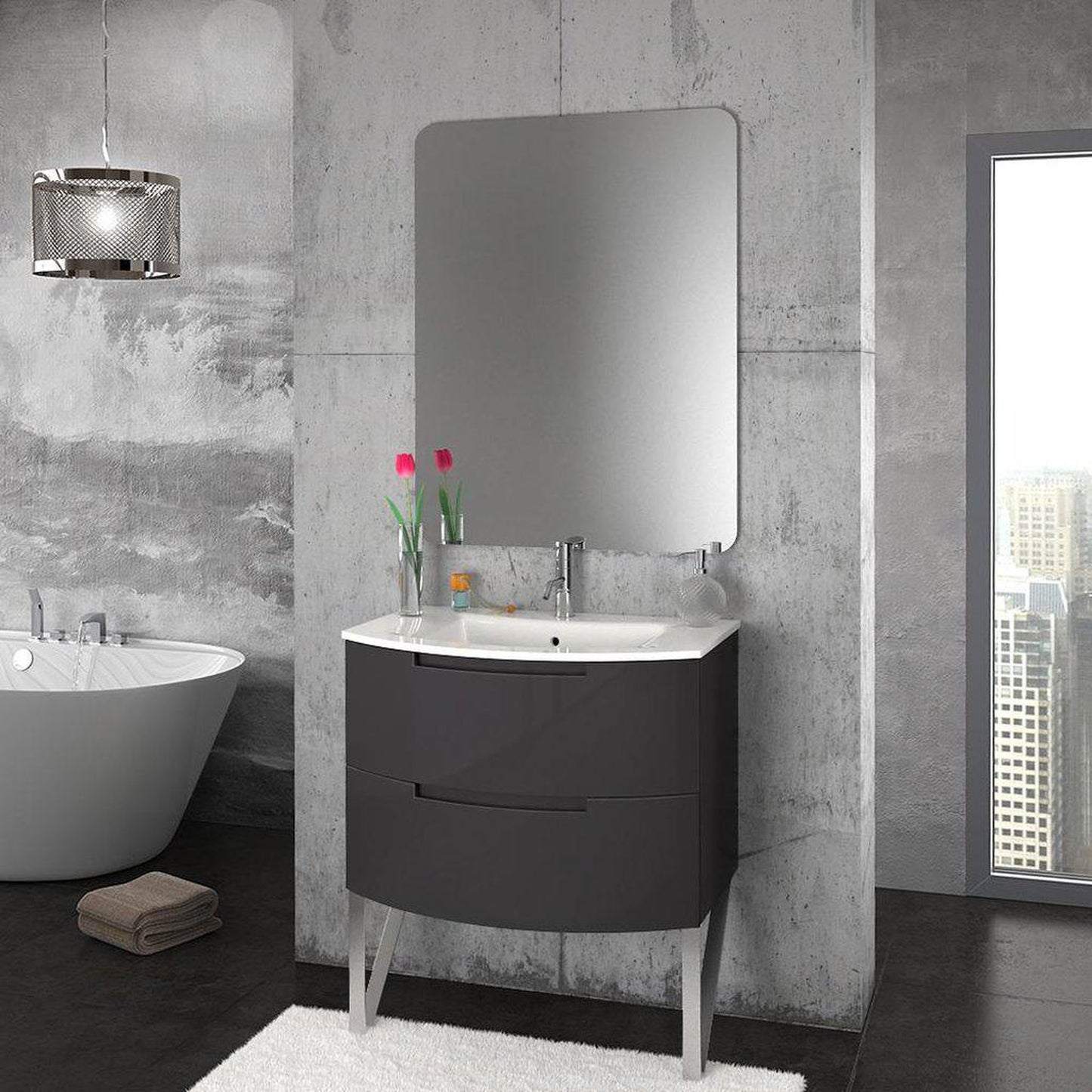 LaToscana Oasi 29" Sand Wall-Mounted Vanity