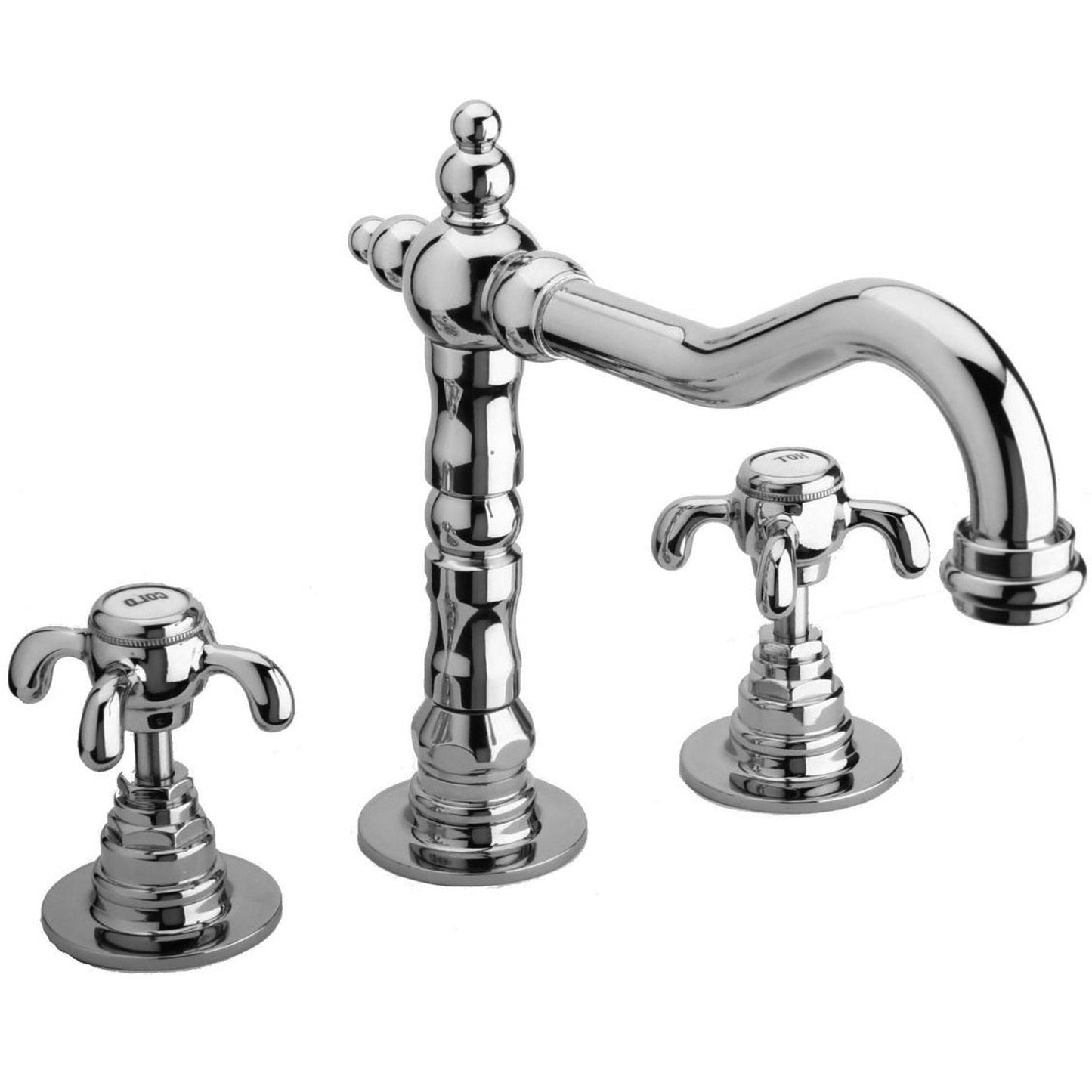 LaToscana Ornellaia Chrome Roman Tub Faucet With Cross Handles