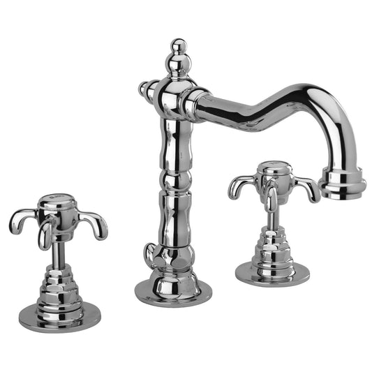 LaToscana Ornellaia Chrome Widespread Lavatory Faucet With Cross Handles