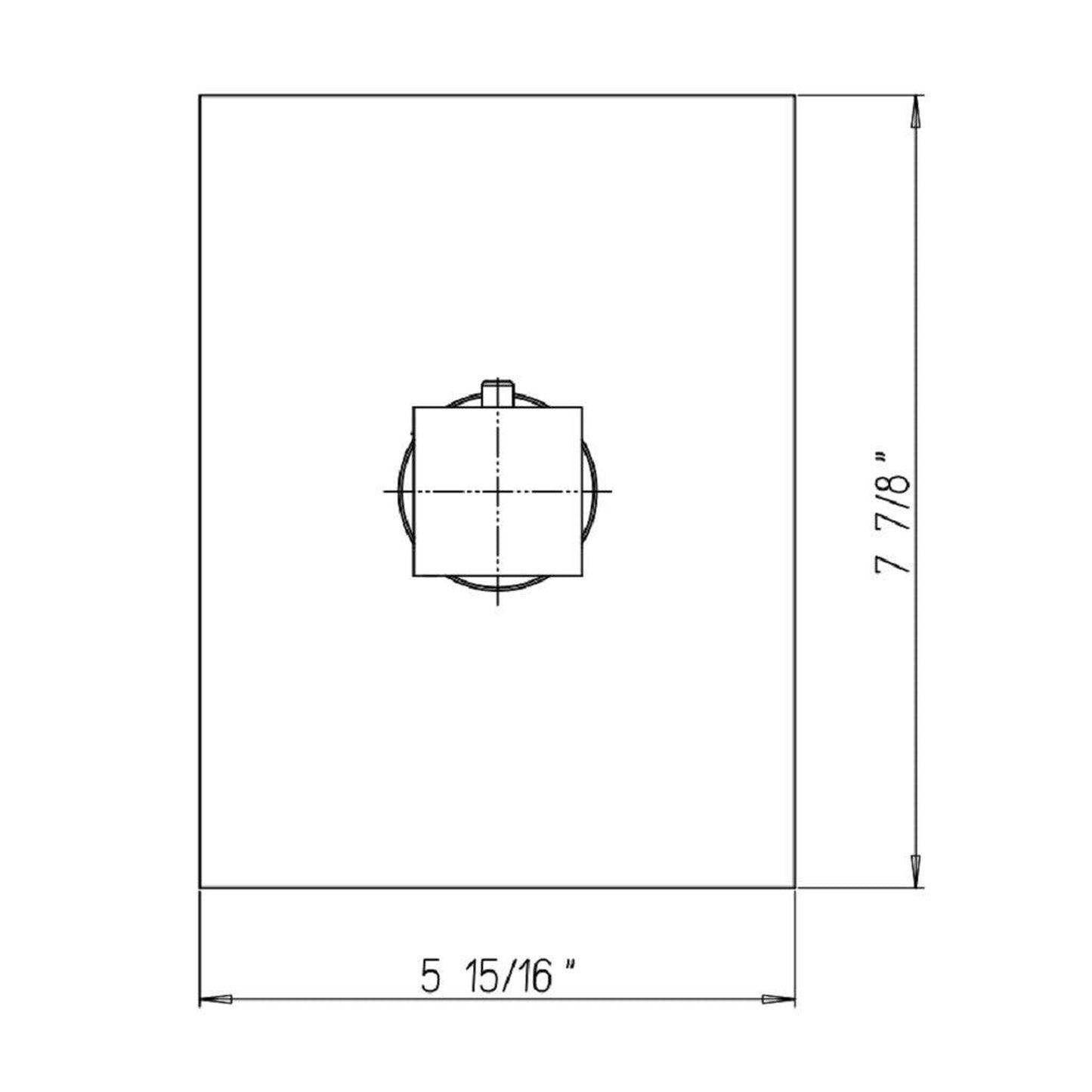 LaToscana Quadro Brushed Nickel 3/4" Thermostatic Trim