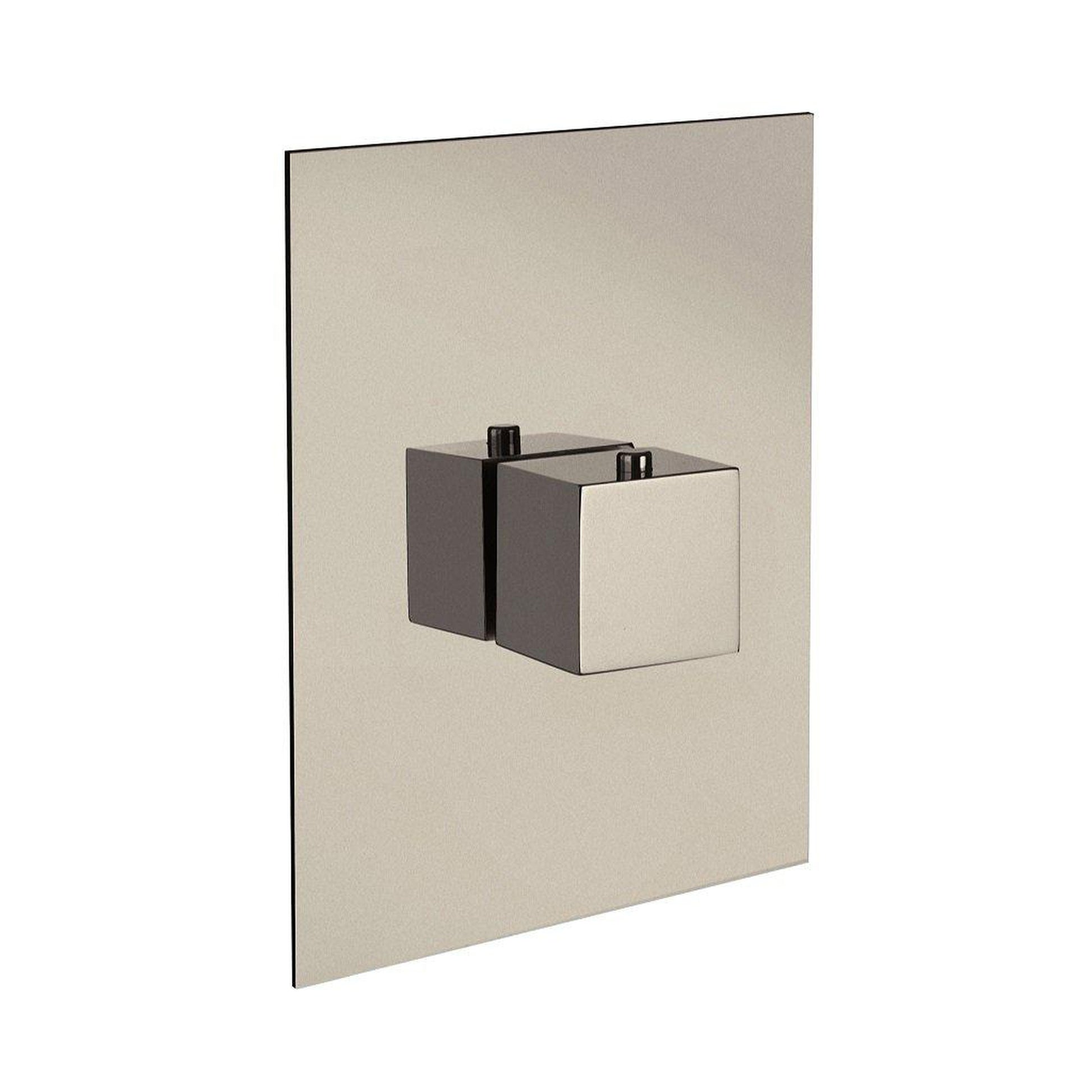 LaToscana Quadro Brushed Nickel 3/4" Thermostatic Trim