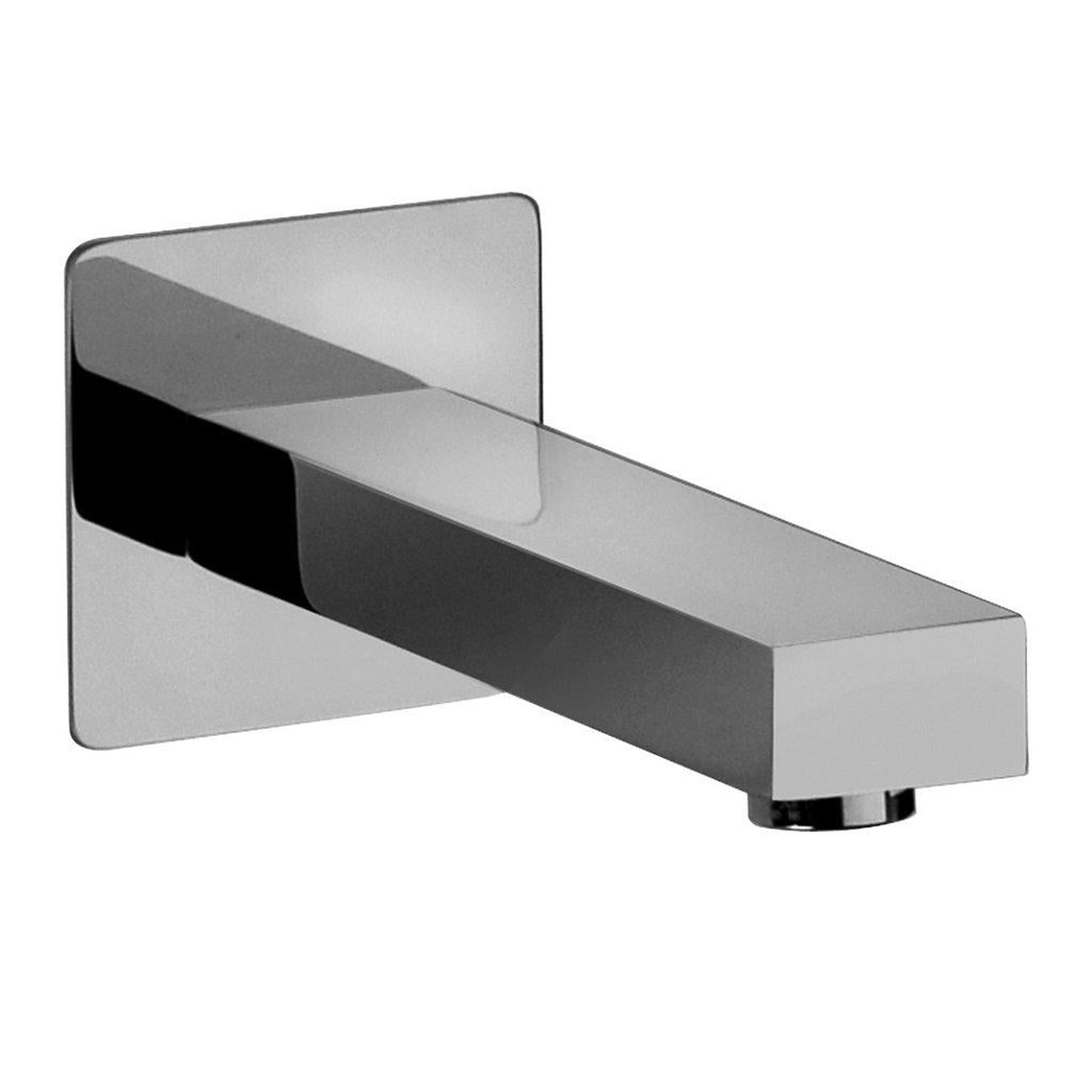 LaToscana Quadro Chrome Wall-Mounted Tub Spout