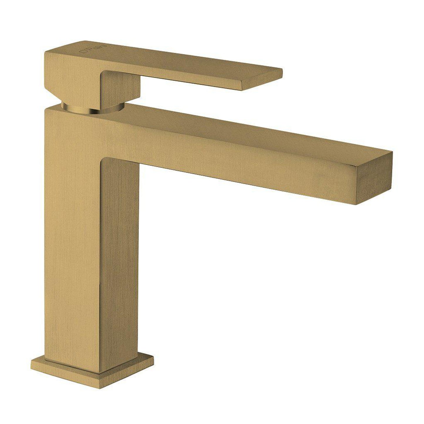 LaToscana Quadro Matt Gold Single Lever Handle Lavatory Faucet