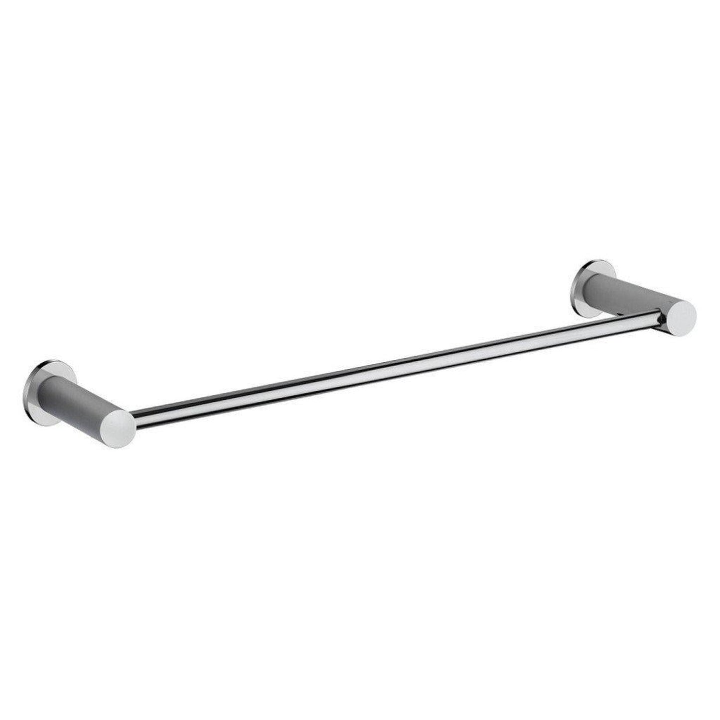LaToscana Round 18" Chrome Wall-Mounted Towel Bar