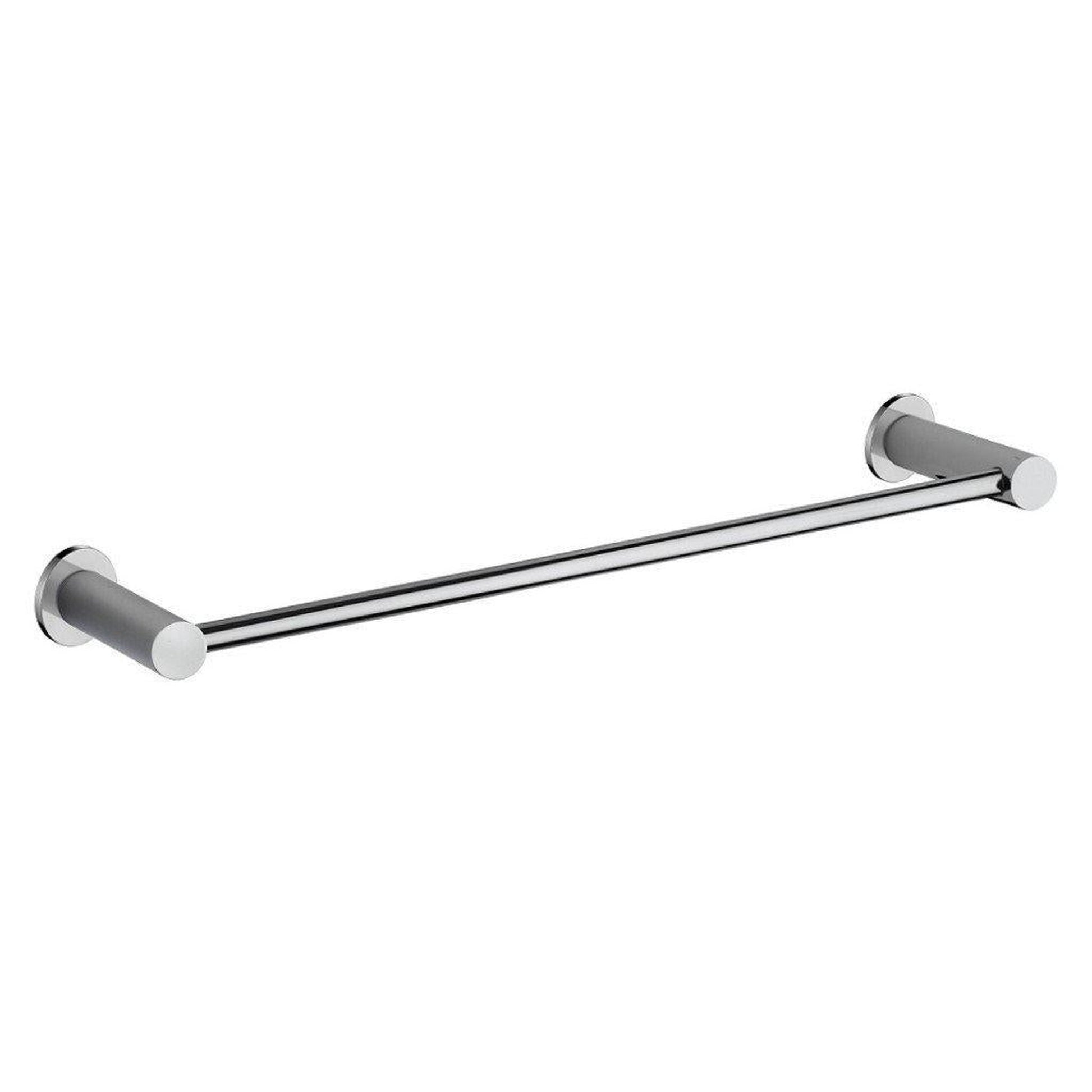 LaToscana Round 18" Chrome Wall-Mounted Towel Bar
