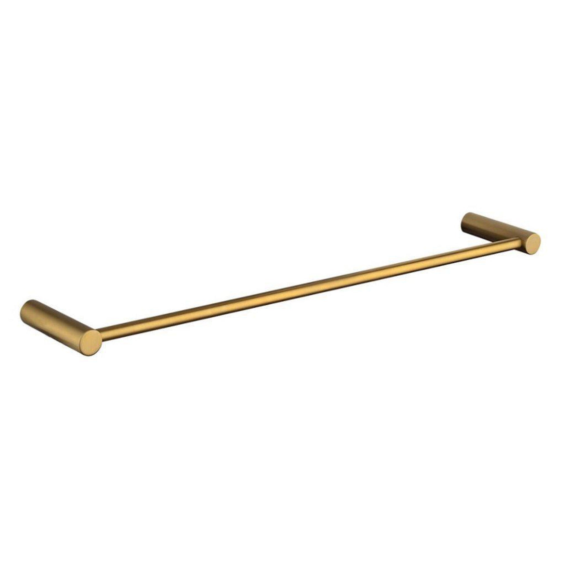 LaToscana Round 18" Matt Gold Wall-Mounted Towel Bar