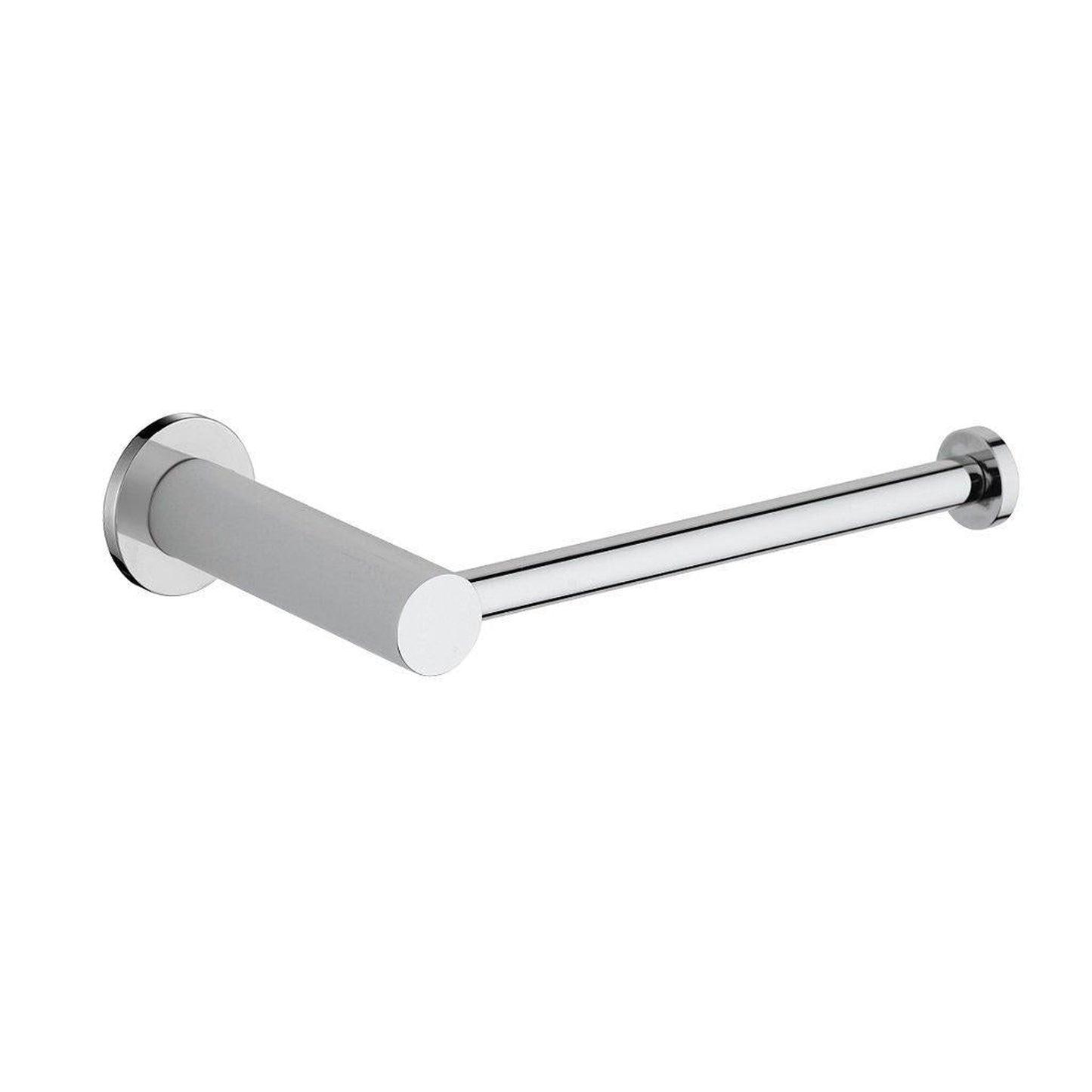 LaToscana Round Chrome Wall-Mounted Paper Roll Holder
