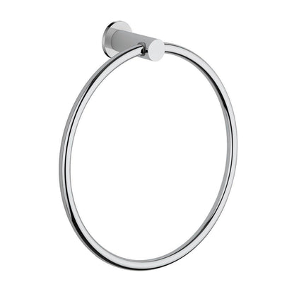 LaToscana Round Chrome Wall-Mounted Towel Ring