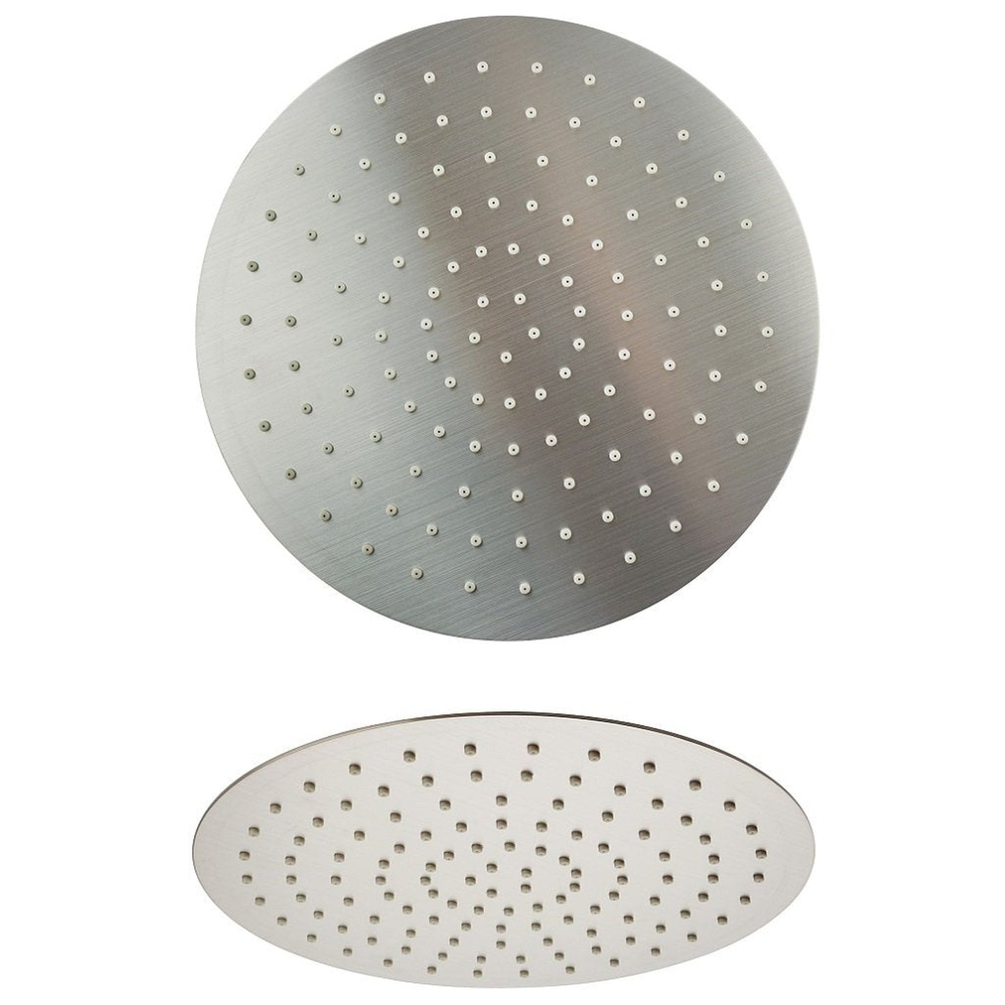 LaToscana Shower Line 10" Round Brushed Nickel Extra Slim Shower Head