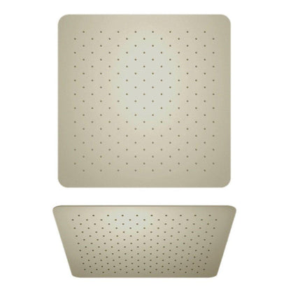 LaToscana Shower Line 10" Square Brushed Nickel Stainless Steel Extra Slim Shower Head