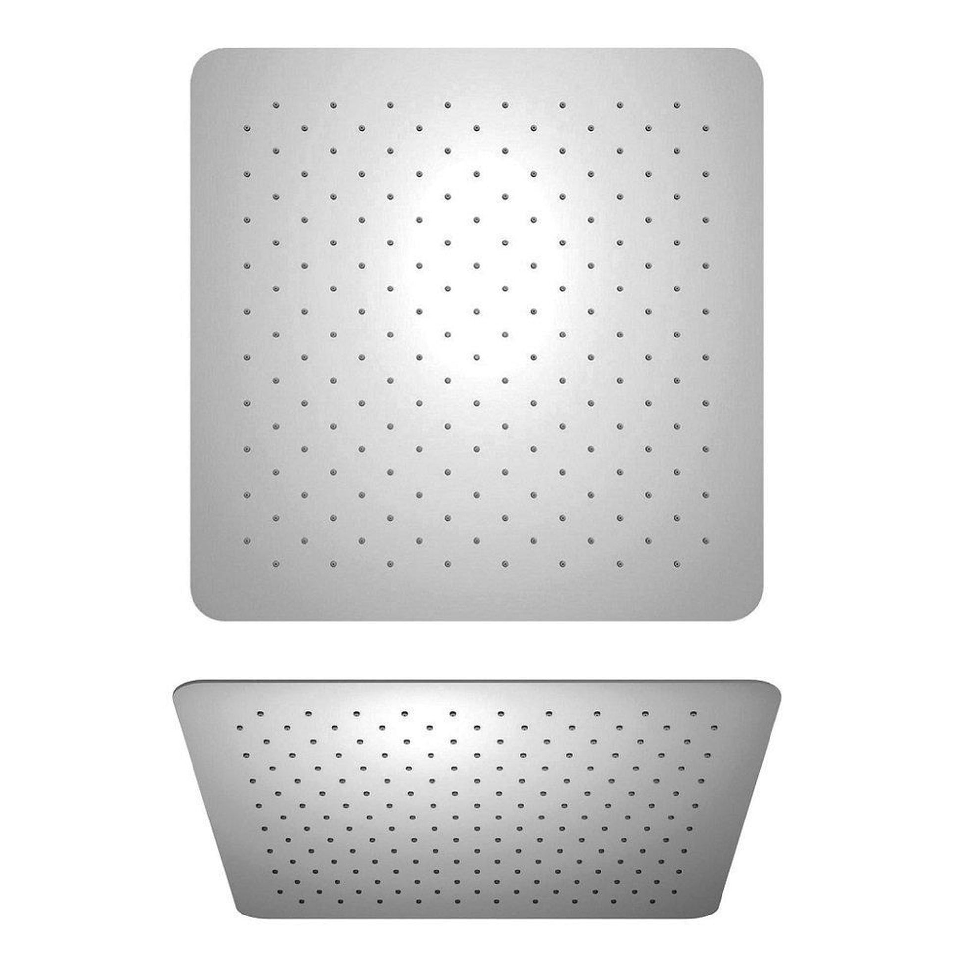 LaToscana Shower Line 10" Square Chrome Stainless Steel Extra Slim Shower Head