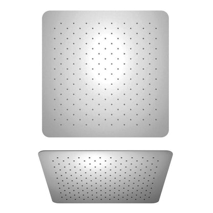 LaToscana Shower Line 10" Square Chrome Stainless Steel Extra Slim Shower Head