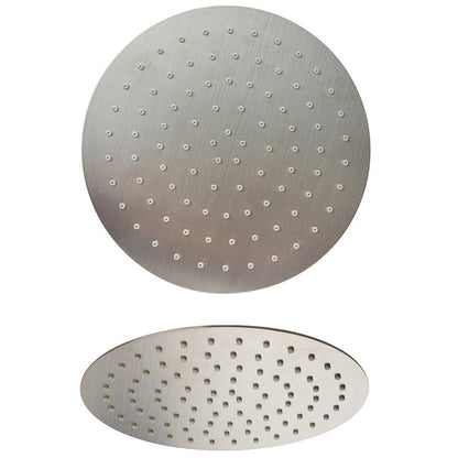 LaToscana Shower Line 12" Round Brushed Nickel Extra Slim Shower Head