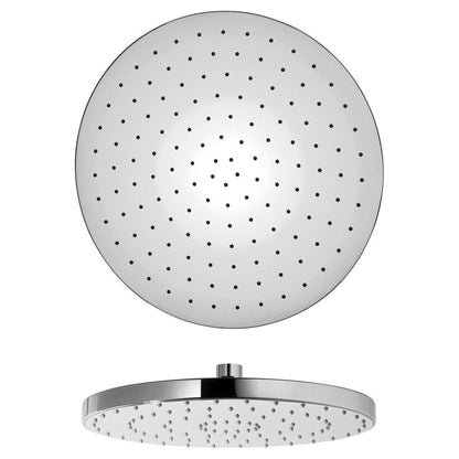 LaToscana Shower Line 12" Round Chrome Brass Shower Head