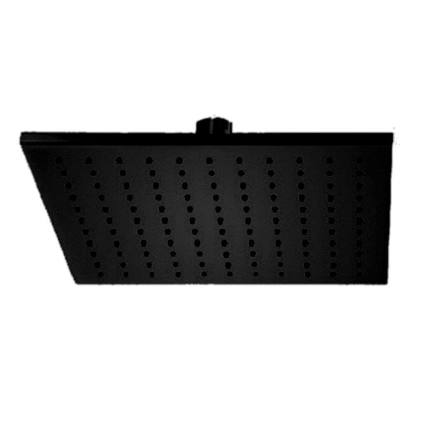 LaToscana Shower Line 12" Square Matt Black Brass Shower Head