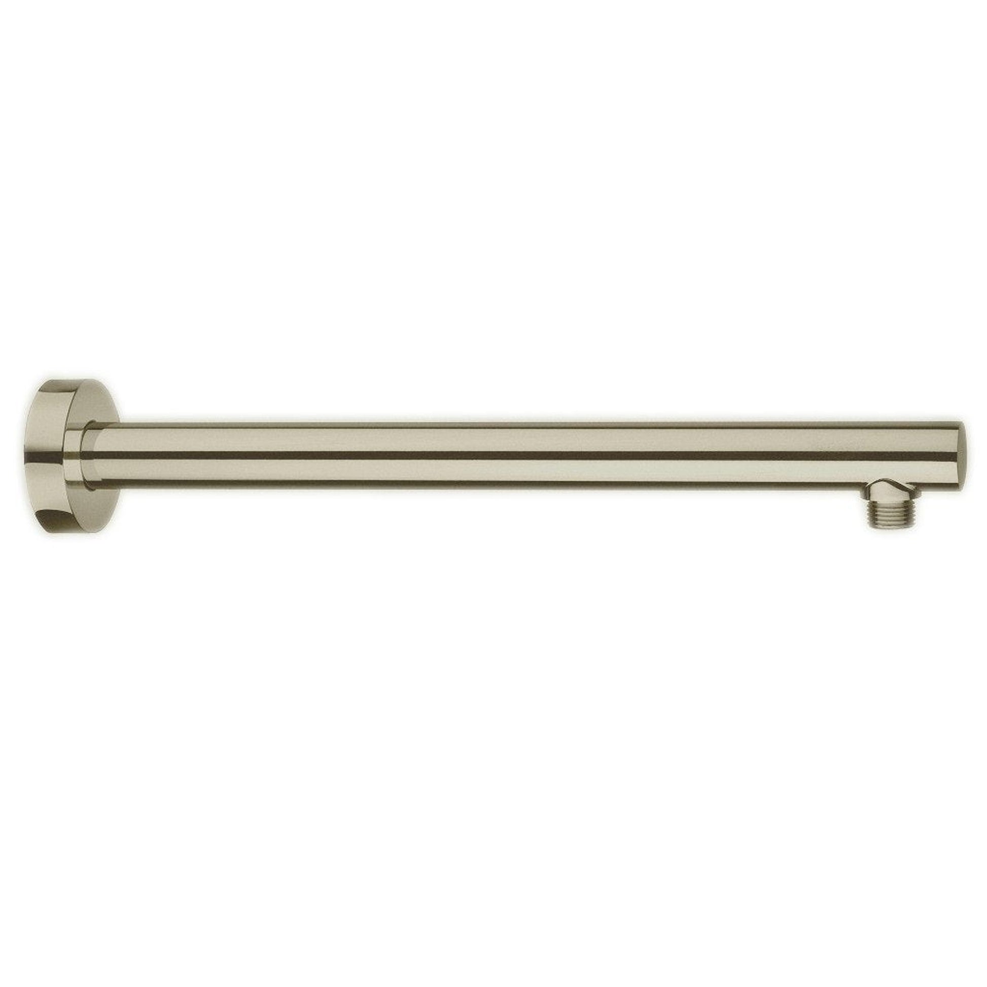 LaToscana Shower Line 16" Round Brushed Nickel Wall-Mounted Shower Arm