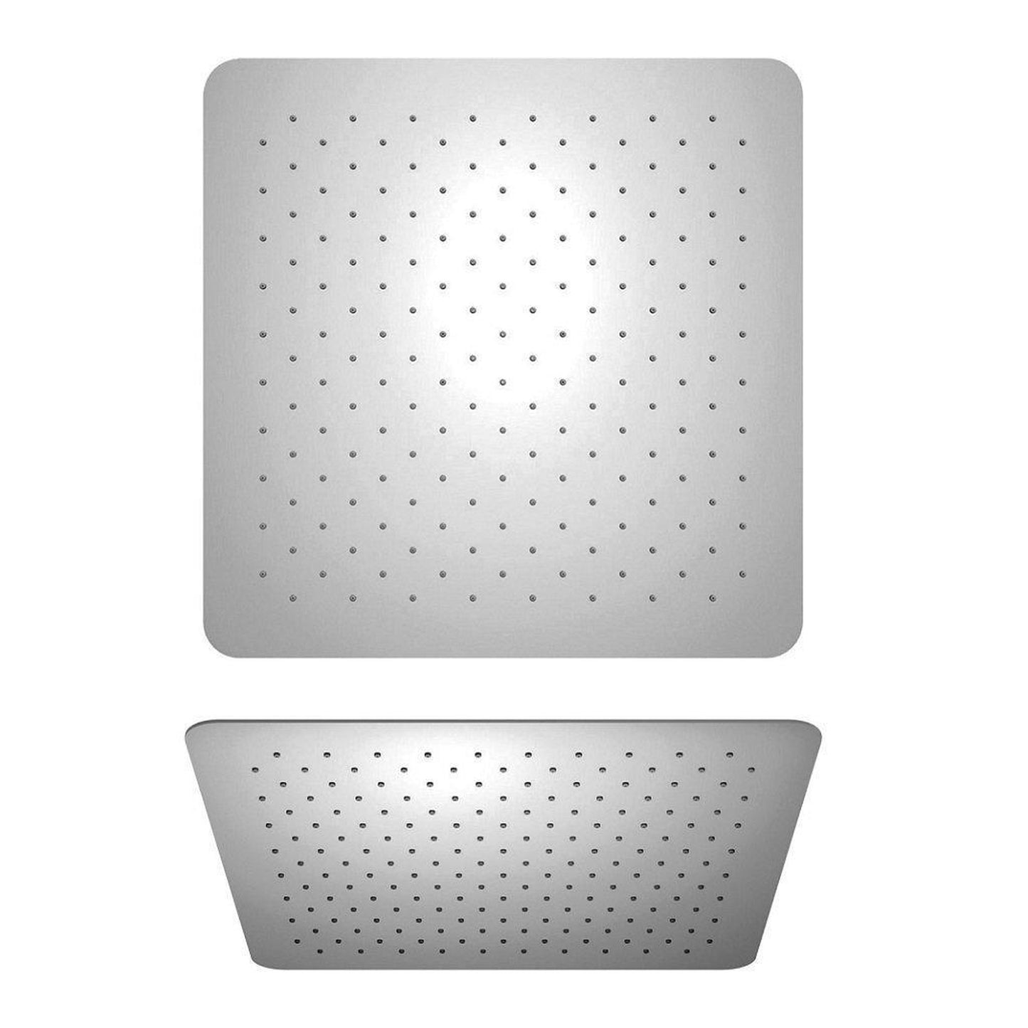 LaToscana Shower Line 8" Square Chrome Stainless Steel Extra Slim Shower Head