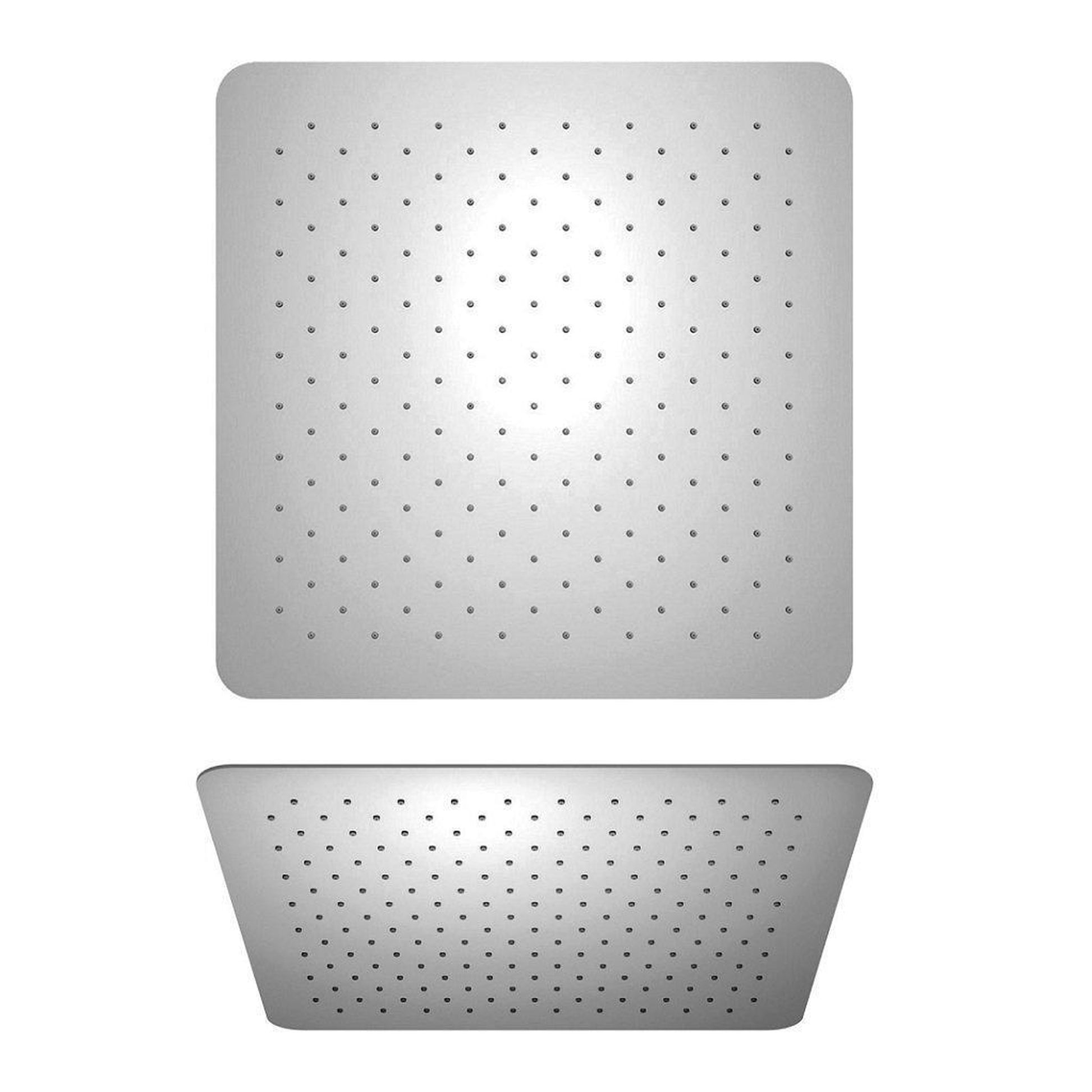 LaToscana Shower Line 8" Square Chrome Stainless Steel Extra Slim Shower Head
