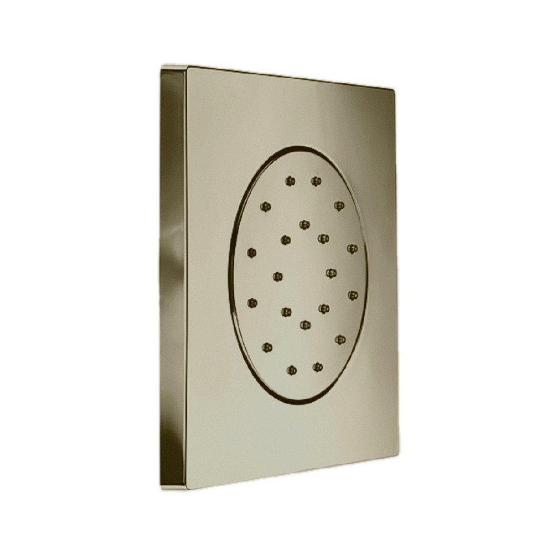 LaToscana Shower Line Brushed Nickel Square Concealed Body Jet