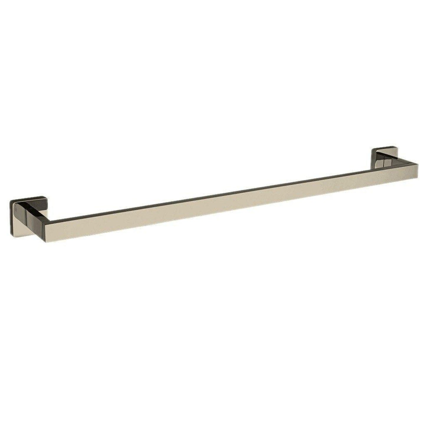 LaToscana Square 24" Brushed Nickel Wall-Mounted Towel Bar