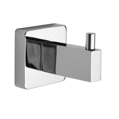 LaToscana Square Chrome Wall-Mounted Robe Hook