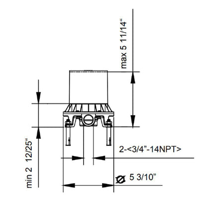 LaToscana Valve 136 For Freestanding Tub Filler